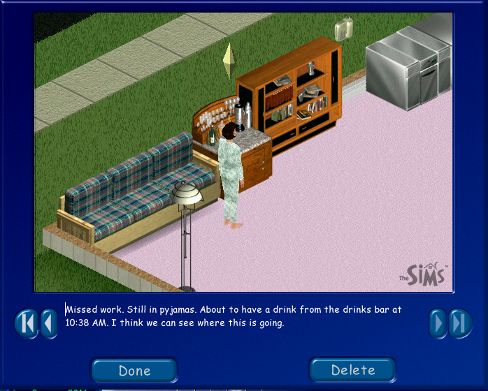 Screenshot from The Sims (2000)